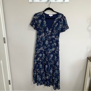 NSR Women’s Navy Floral Dress - Size Medium